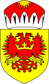 Argaldins vapensköld men korfurstehatt